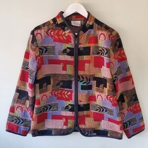 Tradition Country Collection 90s Oversized Tapestry Patchwork Cottagecore Jacket